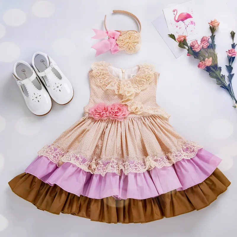 Cutestyles Beige Girls Dresses with Flower Lace Lovely For Wedding Summer Baby Child frocks for Kids Clothing EG-DMGD201-C136
Cutestyles Beige Girls Dresses with Flower Lace Lovely For Wedding Summer Baby Child frocks for Kids Clothing EG-DMGD201-C136