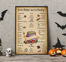 Kitchen Witchery Witch Herbs Witchcraft Knowledge Witches Retro Metal Tin Sign Vintage Sign for Home Coffee Garden Wall Decor
Kitchen Witchery Witch Herbs Witchcraft Knowledge Witches Retro Metal Tin Sign Vintage Sign for Home Coffee Garden Wall Decor