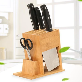 Knife Block Bamboo Holder Cutlery Storage Knife Block Stand Tool Rack Kitchen Organizer Multifunction 7-Slotknife Bags for Chefs
Knife Block Bamboo Holder Cutlery Storage Knife Block Stand Tool Rack Kitchen Organizer Multifunction 7-Slotknife Bags for Chefs