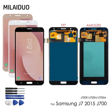 AMOLED/TFT For Samsung Galaxy J7 2015 J700 J700F J700H J700M J700T J700P LCD Display Touch Screen Digitizer Assembly