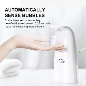 Ouchless Automatic Hand Washer Portable 250ML Bathroom Automatic Foam Soap Dispenser Soap Dispenser Soap Dispenser Foam 250ML 
Ouchless Automatic Hand Washer Portable 250ML Bathroom Automatic Foam Soap Dispenser Soap Dispenser Soap Dispenser Foam 250ML