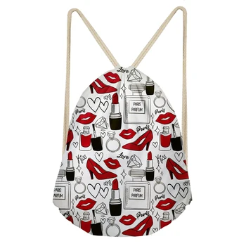 THIKIN Polyester Drawstring Bag for Women's Cartoon Cosmetics Pattern Print Shoulder Bags Girls Beach Pouch Custom Bag Mochila
THIKIN Polyester Drawstring Bag for Women's Cartoon Cosmetics Pattern Print Shoulder Bags Girls Beach Pouch Custom Bag Mochila