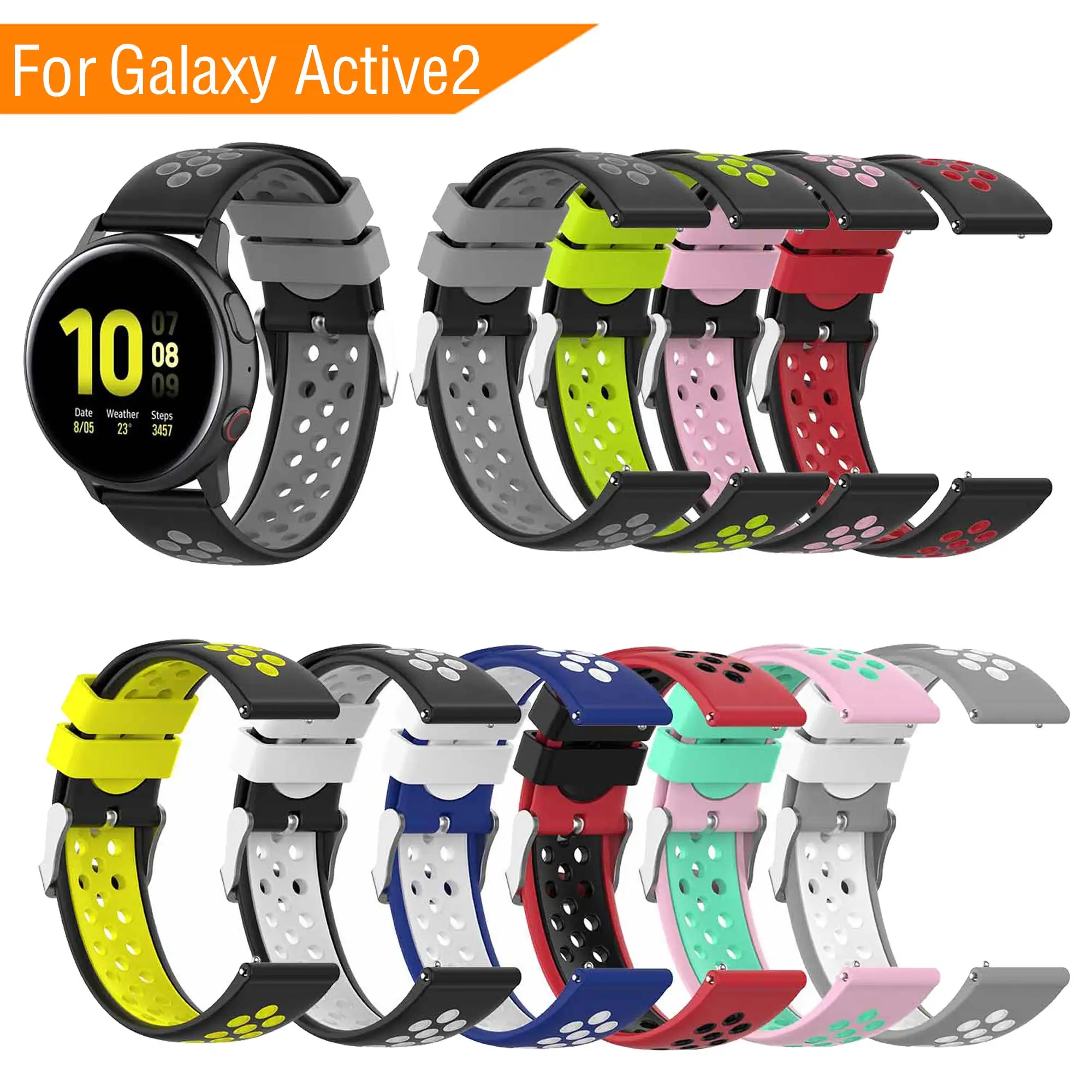 Sport Silicone Strap For Sumsang Galaxy Watch Active 2 Wristband Smart Watch Band Galaxy Watch Active2 Replacement Accessories
Sport Silicone Strap For Sumsang Galaxy Watch Active 2 Wristband Smart Watch Band Galaxy Watch Active2 Replacement Accessories