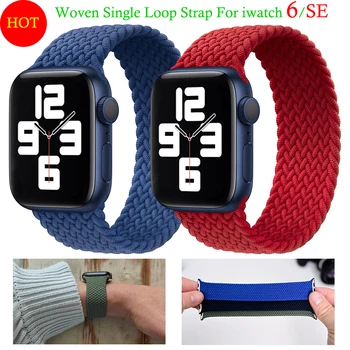 New Woven Single Loop Straps For Apple Watch Series 6/SE 40MM 44MM Silicone Replacement Wristband For iwatch 5/4/3/2/1 Bracelet
New Woven Single Loop Straps For Apple Watch Series 6/SE 40MM 44MM Silicone Replacement Wristband For iwatch 5/4/3/2/1 Bracelet