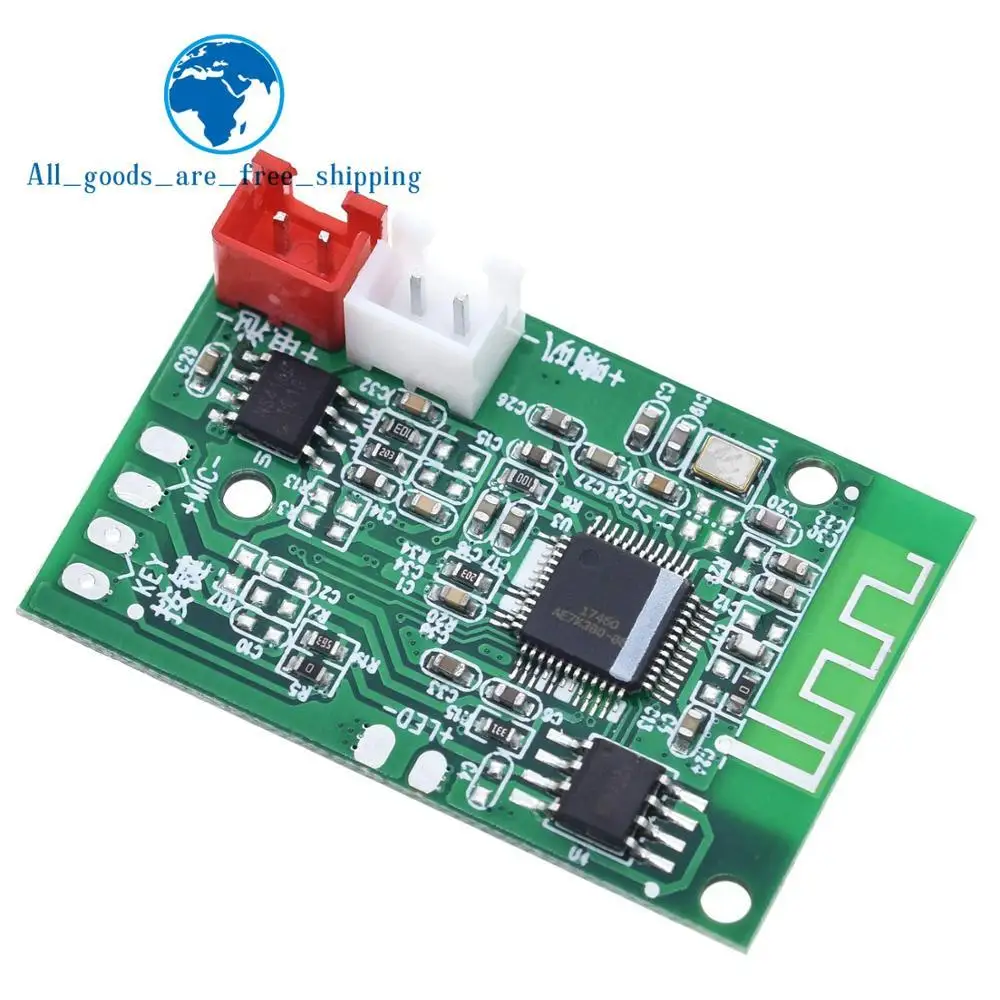 TZT Mono 3W Mini Bluetooth 4.2 Speaker Amplifier Board Class D Audio Phones Computers PC DIY DC3.7-5V
TZT Mono 3W Mini Bluetooth 4.2 Speaker Amplifier Board Class D Audio Phones Computers PC DIY DC3.7-5V