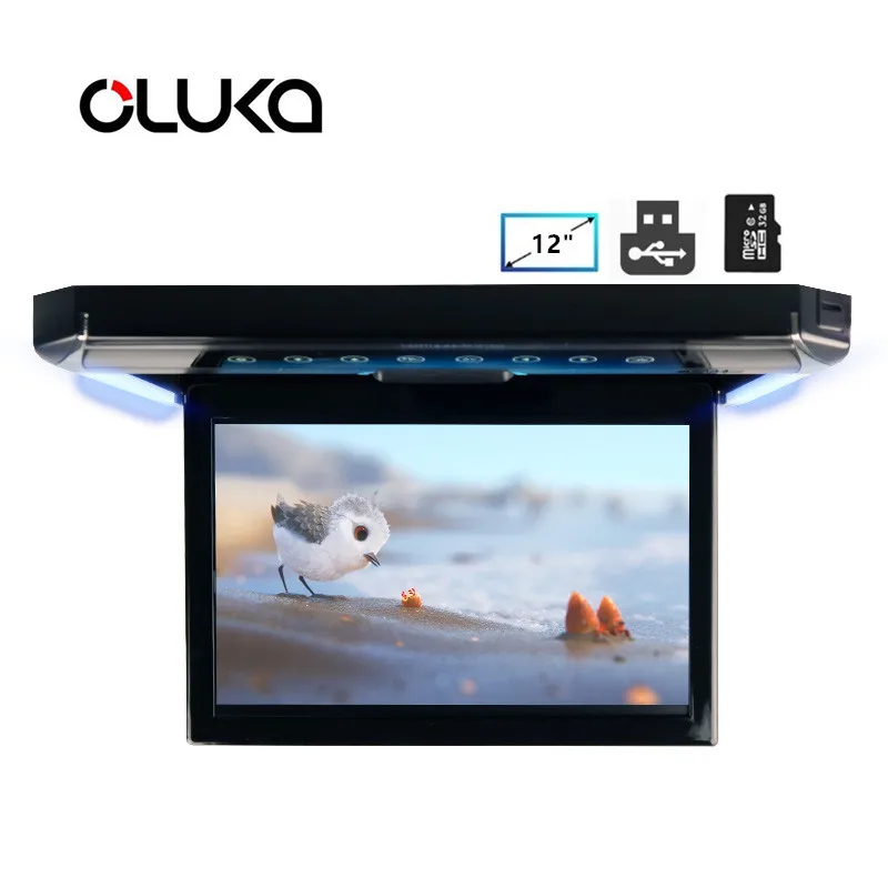 12'' Overhead Screen Ceiling Roof Mount Colorful Monitor Multimedia Player 1080 Pix FM IR USB SD HDMI MP5 Player
12'' Overhead Screen Ceiling Roof Mount Colorful Monitor Multimedia Player 1080 Pix FM IR USB SD HDMI MP5 Player