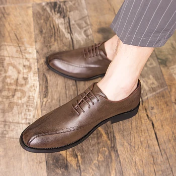 Fashion Men's Dress Shoes NEW Arrival Formal Business Shoes Men Vitage Design Lace-Up Leather wedding schoes Shoes Plus size 47
Fashion Men's Dress Shoes NEW Arrival Formal Business Shoes Men Vitage Design Lace-Up Leather wedding schoes Shoes Plus size 47