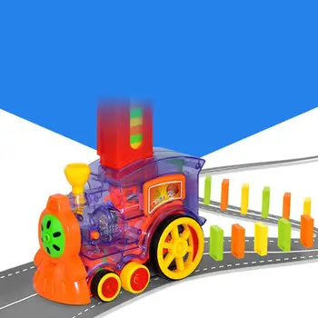 Domino Train Toy Set Rally Electric Train Model with 60 Pcs Colorful Domino Game Building Blocks Car Truck Vehicle Stacking
Domino Train Toy Set Rally Electric Train Model with 60 Pcs Colorful Domino Game Building Blocks Car Truck Vehicle Stacking