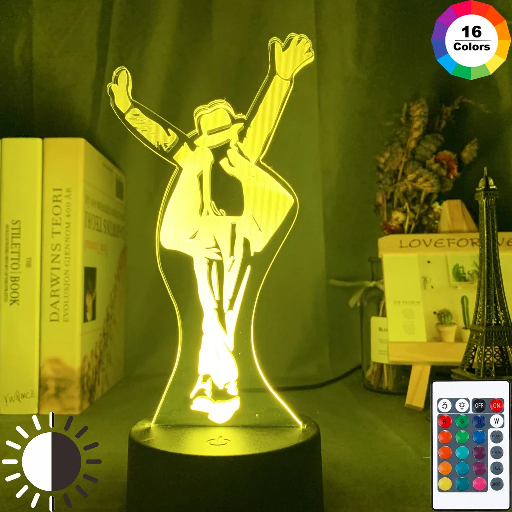 Michael Jackson Dancing Figure Led Night Light 3d Illusion Color Changing Nightlight for Home Decoration Bedside Table Lamp Gift
Michael Jackson Dancing Figure Led Night Light 3d Illusion Color Changing Nightlight for Home Decoration Bedside Table Lamp Gift