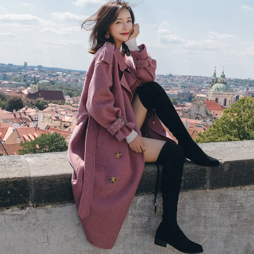 Photo Shoot 2018 Winter New Style WOMEN'S Dress-Style Retro Laziness British Style Double Breasted Woolen Coat Woolen Jacket
Photo Shoot 2018 Winter New Style WOMEN'S Dress-Style Retro Laziness British Style Double Breasted Woolen Coat Woolen Jacket
