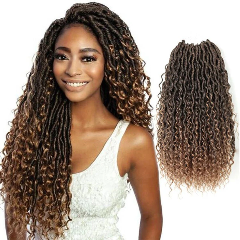 Julianna Kanekalon Ombre River Goddess Faux Locs Curly Ends Crotchet Pre-Looped Boho Hippie Locks Synthetic Crochet Braids Hair
Julianna Kanekalon Ombre River Goddess Faux Locs Curly Ends Crotchet Pre-Looped Boho Hippie Locks Synthetic Crochet Braids Hair