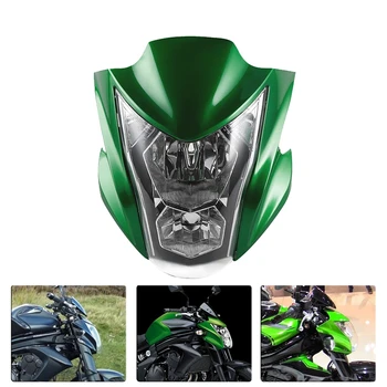 Motorcycle Headlight Assembly head light lamp Dirt Bike Fairing Mask Green for Kawasaki ER-6N 2012 13 14 15 2016 
Motorcycle Headlight Assembly head light lamp Dirt Bike Fairing Mask Green for Kawasaki ER-6N 2012 13 14 15 2016