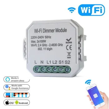 Smart Light Modulator Switch Module Smart Life Switch Smart Home Breaker Module Voice Control Alexa Compatible Google Home
Smart Light Modulator Switch Module Smart Life Switch Smart Home Breaker Module Voice Control Alexa Compatible Google Home