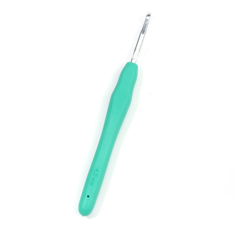 Green 4.5mm TPR Aluminum Crochet Hook Set Knitting Needles Soft Handle Yarn Sewing Knitting Needles DIY Tools 13.9cm long, 2 PC
Green 4.5mm TPR Aluminum Crochet Hook Set Knitting Needles Soft Handle Yarn Sewing Knitting Needles DIY Tools 13.9cm long, 2 PC