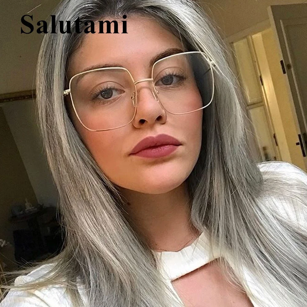 Anti-blue Light Alloy Square Frame Eyeglasses Women Brand Clear Glasses Myopia Men Reading Computer Goggles Transparent Shades
Anti-blue Light Alloy Square Frame Eyeglasses Women Brand Clear Glasses Myopia Men Reading Computer Goggles Transparent Shades