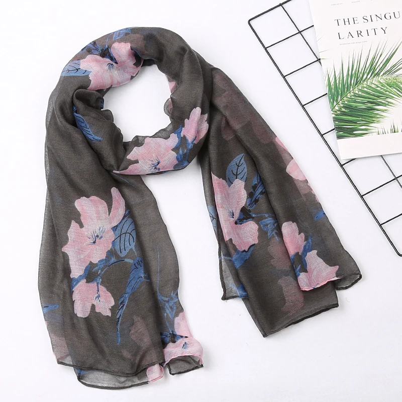 Newest Fashion Flower Print Scarf Shawls Women Floral Beach Muslim Soft Wraps Scarves Hijab 6 Color 2019 Free Shipping
Newest Fashion Flower Print Scarf Shawls Women Floral Beach Muslim Soft Wraps Scarves Hijab 6 Color 2019 Free Shipping