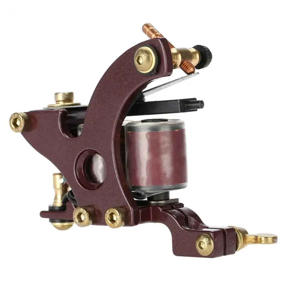 Retro 10Warp Coils Tattoo Machine Handmade Gun Shader Liner Tatoo Motor Guns for Permanent Body Makeup Accessories | Красота и