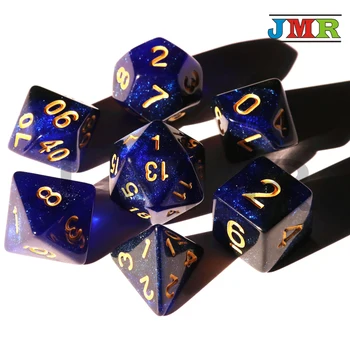 

Universe Galaxy Dice Multi-Sided Dice with Dragons and Dungeons Games Dice Set, Dados Dungeons and Dragons, Gaming Cube