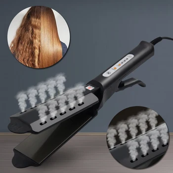 Honglin Steam Hair Straightener Widen Panel Four-gear Fast Warm-up Adjustment Ceramic Tourmaline Ionic Flat Iron Straightener
Honglin Steam Hair Straightener Widen Panel Four-gear Fast Warm-up Adjustment Ceramic Tourmaline Ionic Flat Iron Straightener