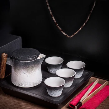 Creeative Luxury Kung Fu Tea Cup Set Office Ceramic Mug Filter Teapot Pottery Cup Coffee Bowl Teaware Giftbox Taza China Set
Creeative Luxury Kung Fu Tea Cup Set Office Ceramic Mug Filter Teapot Pottery Cup Coffee Bowl Teaware Giftbox Taza China Set