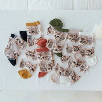 Women Socks 2020 New Girl Women Fashion Thin Funny Socks Women Breathable Transparent Cute Women Cartoon Cats Socks Korea Style
Women Socks 2020 New Girl Women Fashion Thin Funny Socks Women Breathable Transparent Cute Women Cartoon Cats Socks Korea Style