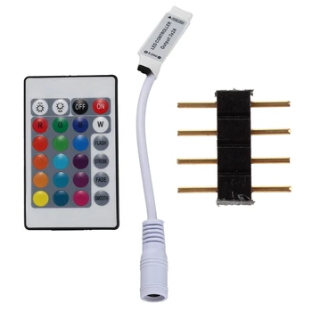 1x 24 Buttons IR Remote Controller for RGB LED Strip & 1x RGB 3528 5050 Led Strip Led Adapter DC Bolt Connectors
1x 24 Buttons IR Remote Controller for RGB LED Strip & 1x RGB 3528 5050 Led Strip Led Adapter DC Bolt Connectors