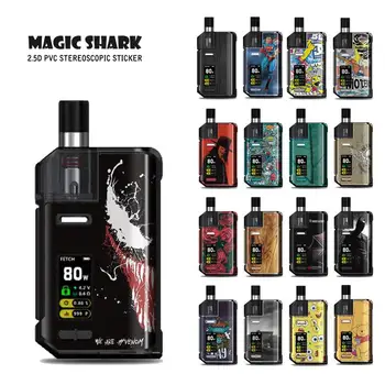Magic Shark Soft 3M PVC Batman Wood Skull Sticker Case Cover for Smok Fetch Pro Film Tape for Fetch Pro No Fade