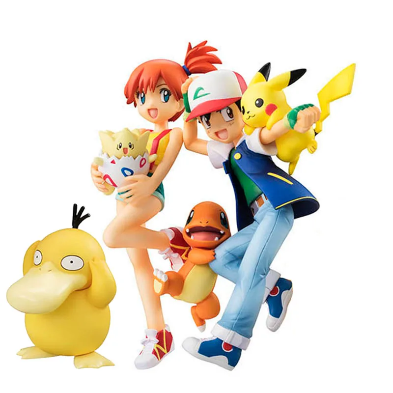 Pokemon Anime Figure Dolls Ash with Charmander Pika Misty Psyduck Action Figure Moveable Collection Model Toys Children Gifts
Pokemon Anime Figure Dolls Ash with Charmander Pika Misty Psyduck Action Figure Moveable Collection Model Toys Children Gifts