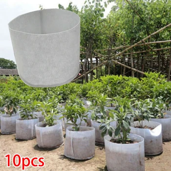 10*Fabric Pots Root Plant Pouch Round Aeration Pot Container Vegetable Grow Bags For Growing The Widest Variety Of Container
10*Fabric Pots Root Plant Pouch Round Aeration Pot Container Vegetable Grow Bags For Growing The Widest Variety Of Container