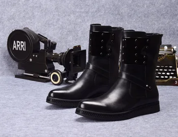 Trend Leather Boots Men Round Toe Leather Boots Men Genuine Leather Martin Boots Pointed Toe Ankle Cow Leather Split Leather
Trend Leather Boots Men Round Toe Leather Boots Men Genuine Leather Martin Boots Pointed Toe Ankle Cow Leather Split Leather