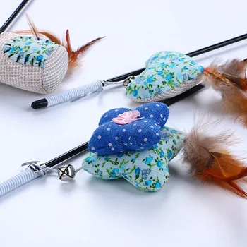 Pet Cat Toy Mint Feather Small Floral Funny Cat Stick Heart Shape / Mouse Shape Solve Boring And Sports Funny Cat Stick
Pet Cat Toy Mint Feather Small Floral Funny Cat Stick Heart Shape / Mouse Shape Solve Boring And Sports Funny Cat Stick