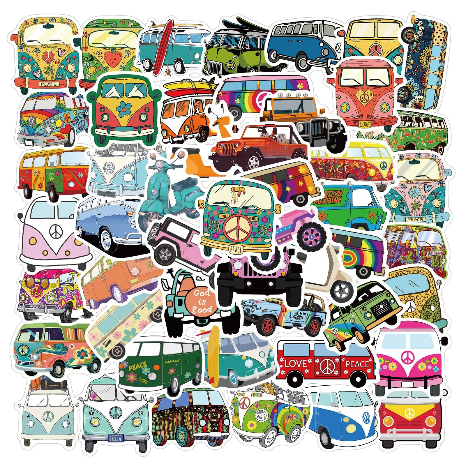 50PCS Hip Hop Style Peace Love Outdoor Bus Bike Graffiti Stickers Waterproof DIY Luggage Laptop Skateboard Car Sticker Decals
50PCS Hip Hop Style Peace Love Outdoor Bus Bike Graffiti Stickers Waterproof DIY Luggage Laptop Skateboard Car Sticker Decals
