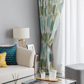 Leaves Printed Curtains for Living Room Bedroom Curtains Modern Minimalist Curtain Cotton French Window Curtains
Leaves Printed Curtains for Living Room Bedroom Curtains Modern Minimalist Curtain Cotton French Window Curtains