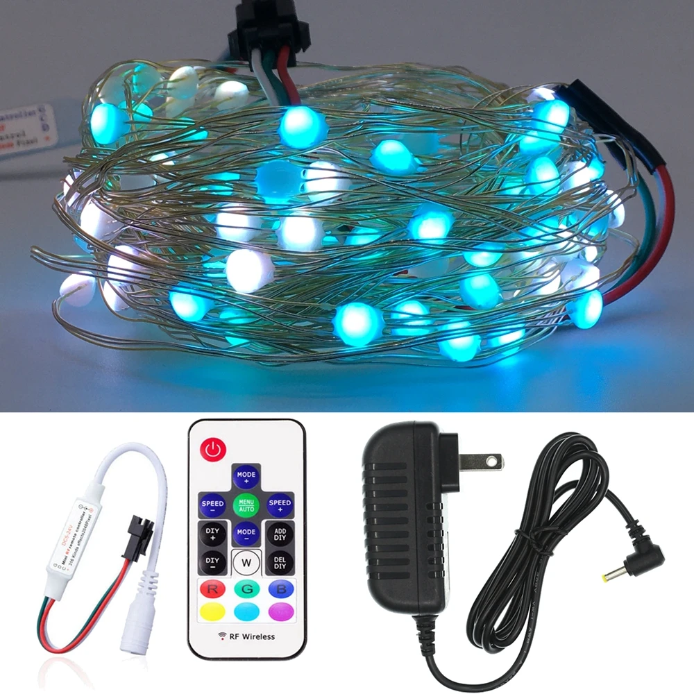 Generic USB SK6812 LED String Christmas Lights For Bedroom WS2812B RGB