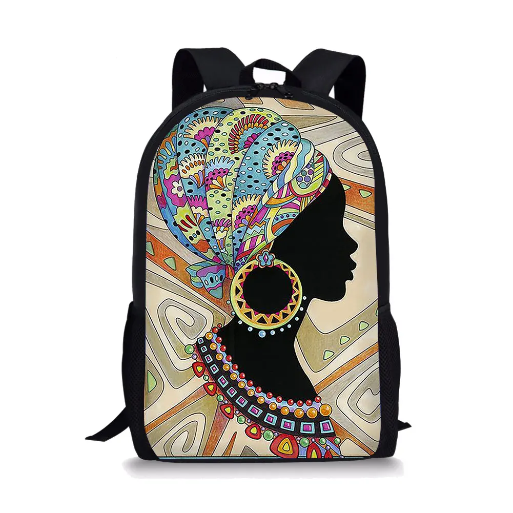 Рюкзак для девочек в стиле афро школьные ранцы подростков 16 дюймов школьный