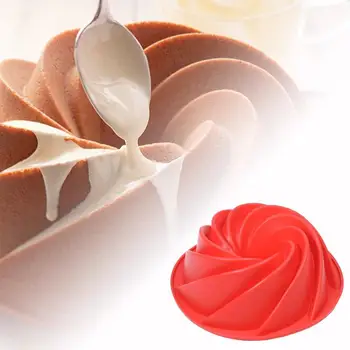 High Srength Non-toxic Large Spiral Shape Durable Impermeable Cake Baking Silicone Bundt Mold Bakeware Tools PanBread C7G1
High Srength Non-toxic Large Spiral Shape Durable Impermeable Cake Baking Silicone Bundt Mold Bakeware Tools PanBread C7G1