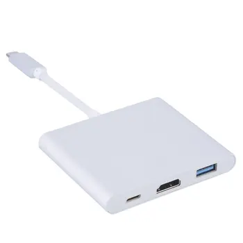 Aluminium Alloy 76*65*11mm USB 3.0 Type C to 3-Port 4K HDMI USB-A 3.0 Adapter Cable for Macbook Tablet PC Smart Phones
Aluminium Alloy 76*65*11mm USB 3.0 Type C to 3-Port 4K HDMI USB-A 3.0 Adapter Cable for Macbook Tablet PC Smart Phones