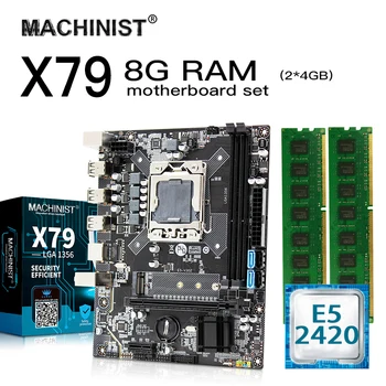 E5 X79 LGA 1356 motherboard set kit with Intel Xeon E5 2420 CPU 8G(2*4G) 1600MHz DDR3 ECC REG memory RAM Mico-ATX NVME M.2 SSD
E5 X79 LGA 1356 motherboard set kit with Intel Xeon E5 2420 CPU 8G(2*4G) 1600MHz DDR3 ECC REG memory RAM Mico-ATX NVME M.2 SSD