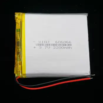XINJ 3.7V 2200mAh Lithium Polymer LiPo Battery Li ion cell 606066 For GPS Portable TV Video player PAD MID Phone DVD Tablet PC
XINJ 3.7V 2200mAh Lithium Polymer LiPo Battery Li ion cell 606066 For GPS Portable TV Video player PAD MID Phone DVD Tablet PC