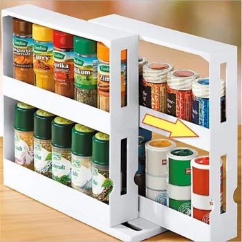Spice Organizer Rack Multi-Function Rotating Shelf Slide Kitchen Cabinet Cupboard Organizer
Spice Organizer Rack Multi-Function Rotating Shelf Slide Kitchen Cabinet Cupboard Organizer
