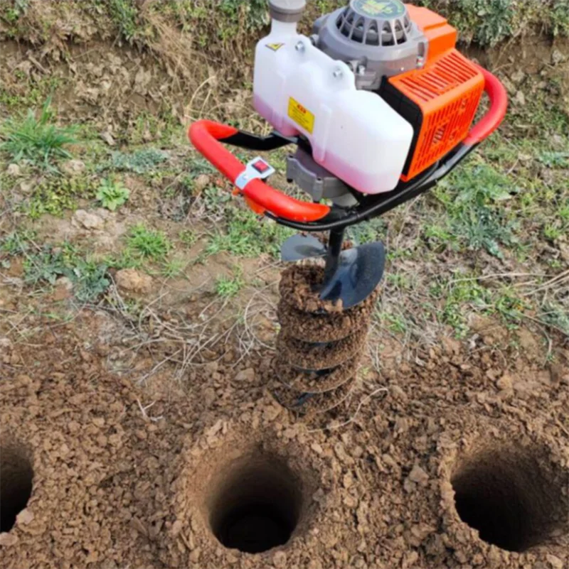 

Agricultural Ground drilling Hole digging machine Gasoline Two-stroke 198cc Planting/piling/fertilization Quick digging holes