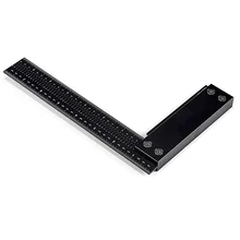 Woodworking 0-200mm Metric Aluminum Alloy L-shape Ruler Multifunction Square Ruler Hole Ruler Measurement Ruler
Woodworking 0-200mm Metric Aluminum Alloy L-shape Ruler Multifunction Square Ruler Hole Ruler Measurement Ruler