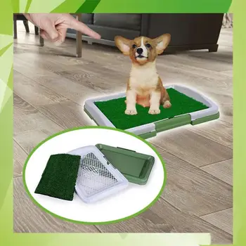 

Artificial Grass Bathroom Mat for Puppies and Small Pets- Portable Potty