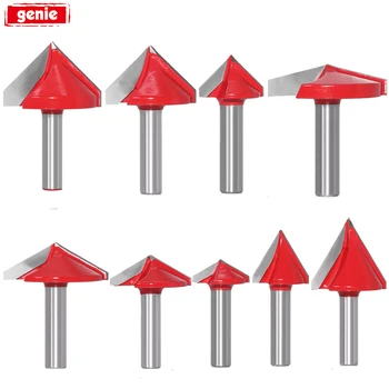 9pcs V Groove Router Bit 8mm Shank Solid Carbide End Woodworking Milling Cutter Set 60 90 120 150 Degrees For Woodworking Tools
9pcs V Groove Router Bit 8mm Shank Solid Carbide End Woodworking Milling Cutter Set 60 90 120 150 Degrees For Woodworking Tools