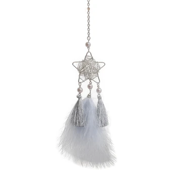 Hollow Star Moon Hanging Decoration With Feather Handmade Gift Car Hanging Decoration
Hollow Star Moon Hanging Decoration With Feather Handmade Gift Car Hanging Decoration