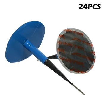 24pcs/Set Tyre Puncture Repair Wired 4mm Plug Patch Mushroom Car Van Repairing Kits C44
24pcs/Set Tyre Puncture Repair Wired 4mm Plug Patch Mushroom Car Van Repairing Kits C44