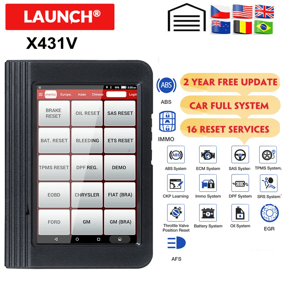 Launch X431 V Full System OBD2 Diagnostic Tool With ECU coding 16 Reset service X431V Launch Auto OBDII Code Scanner pk MP808
Launch X431 V Full System OBD2 Diagnostic Tool With ECU coding 16 Reset service X431V Launch Auto OBDII Code Scanner pk MP808