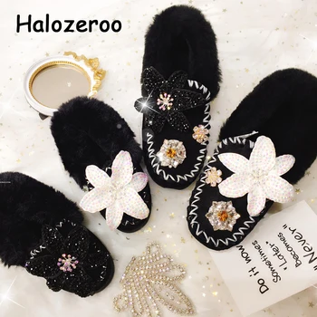 New Winter Kids Fur Shoes Baby Girls Flower Shoes Children Warm Shoes Slip On Black Flats Brand Rhinestone Loafer Soft Moccasin
New Winter Kids Fur Shoes Baby Girls Flower Shoes Children Warm Shoes Slip On Black Flats Brand Rhinestone Loafer Soft Moccasin