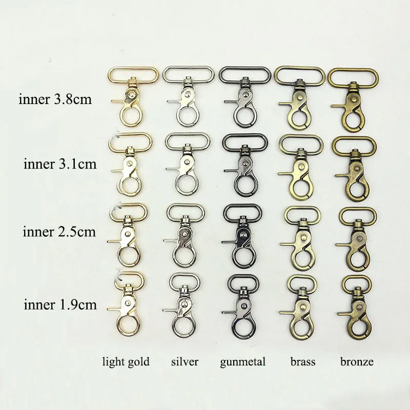 5Pcs 19/25/31/38mm Luggage Strap Metal Buckles Bags Lobster Carbines Swivel Trigger Snap Hook Collar DIY Bag Parts Accessory
5Pcs 19/25/31/38mm Luggage Strap Metal Buckles Bags Lobster Carbines Swivel Trigger Snap Hook Collar DIY Bag Parts Accessory