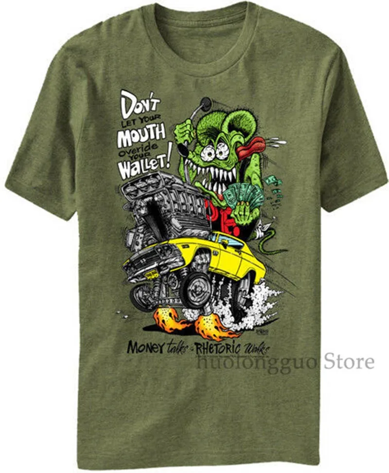 Rat Fink Money Talks Wallet Ed Roth Kustom Kulture Adult Mens T Tee Shirt BD208 100% cotton men T shirt Women Tops tee
Rat Fink Money Talks Wallet Ed Roth Kustom Kulture Adult Mens T Tee Shirt BD208 100% cotton men T shirt Women Tops tee